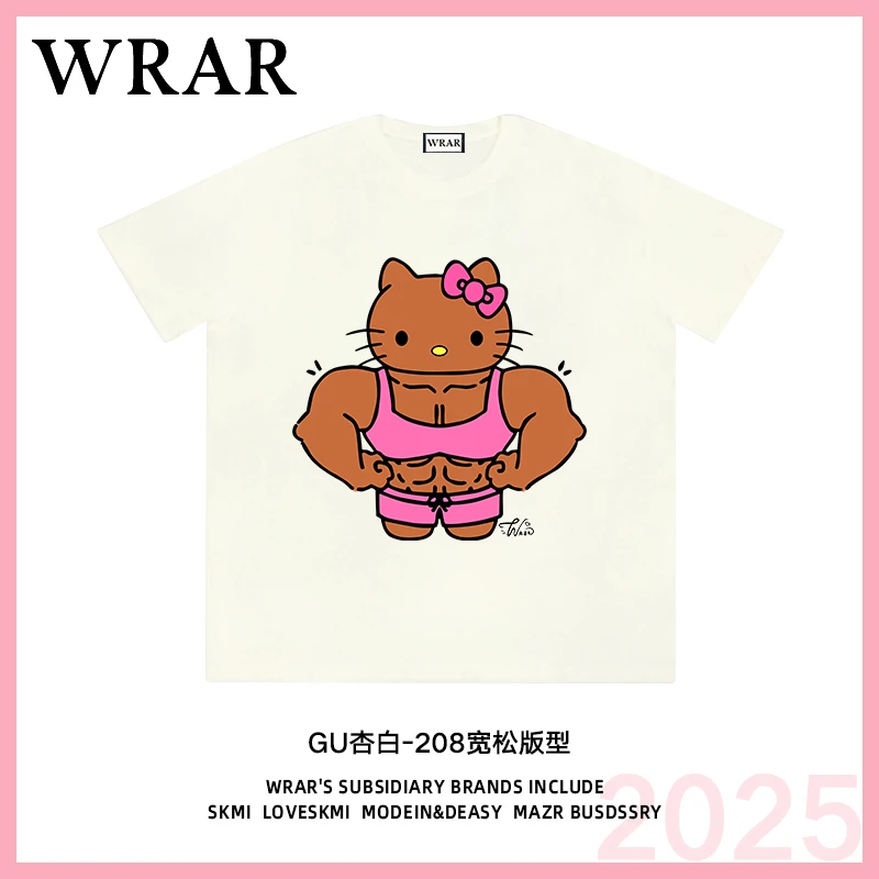 【健身KT】新品潮流夏季透气宽松T恤休闲情侣春夏个性印花