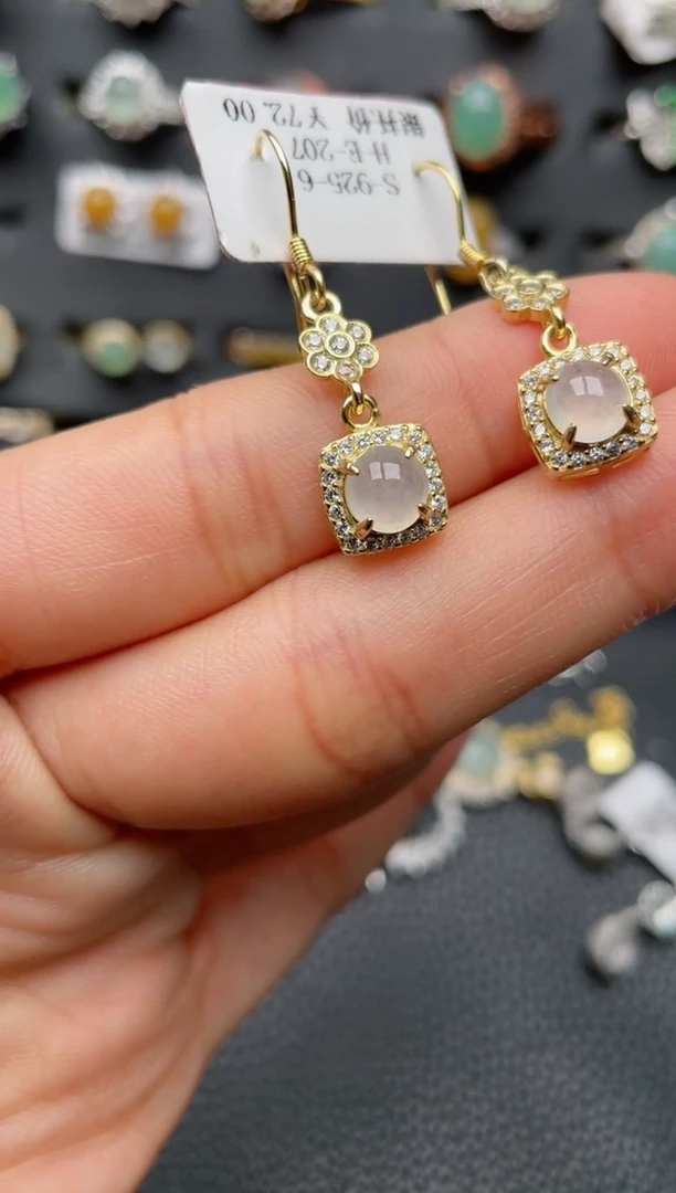 【闪购商品】翡翠戒指银S925镶嵌1111111111  64