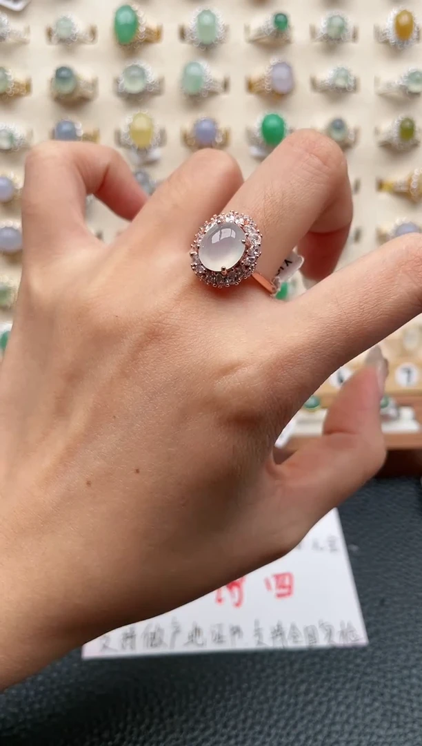 【闪购商品】翡翠戒指银S925镶嵌1111