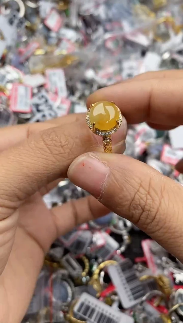 银S925镶嵌戒指翡翠888----2