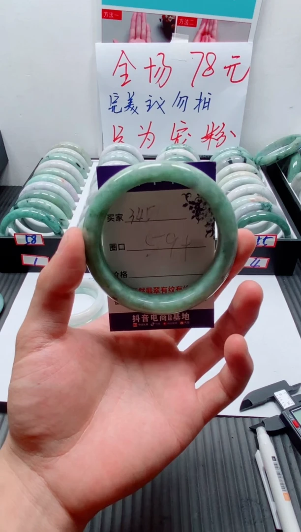 未镶嵌手镯翡翠345
