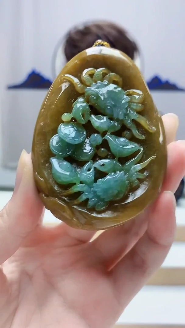 未镶嵌定制翡翠5159zm-毛货挂件126