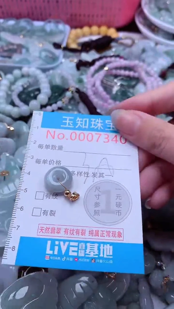 翡翠未镶嵌吊坠(不含链)7340