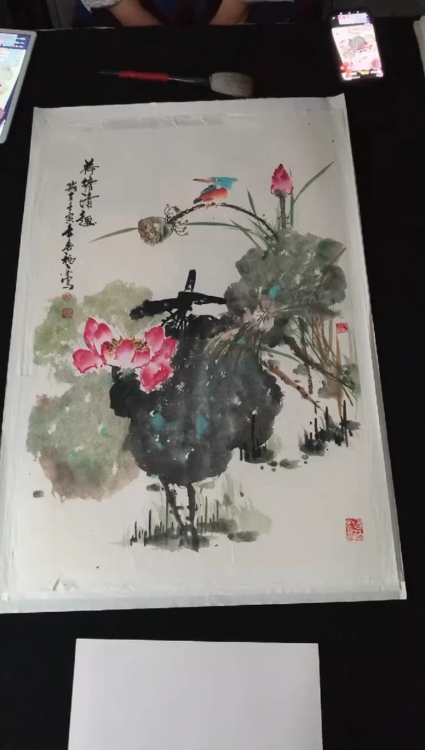 纸本45*70手绘国画作品定制