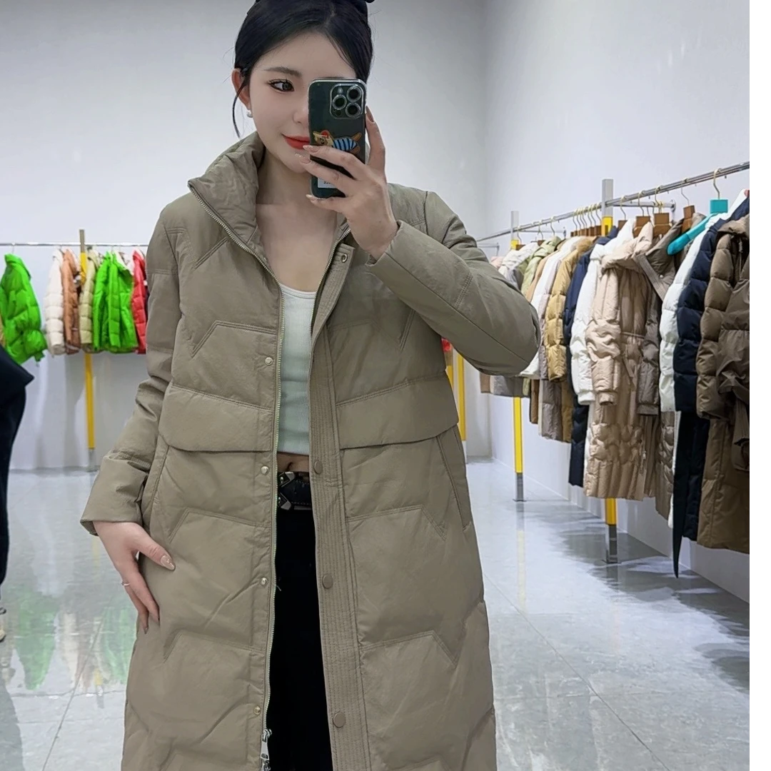 82587插肩袖90%加厚轻薄女装休闲保暖宽松