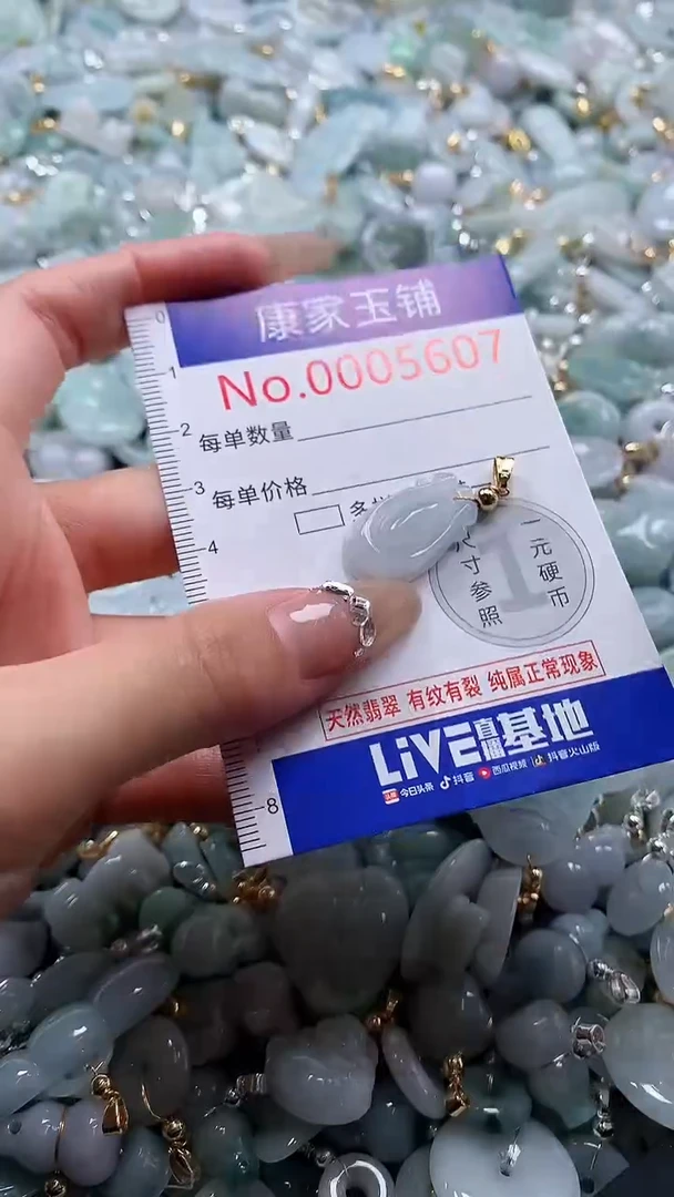 翡翠未镶嵌吊坠(不含链)5607