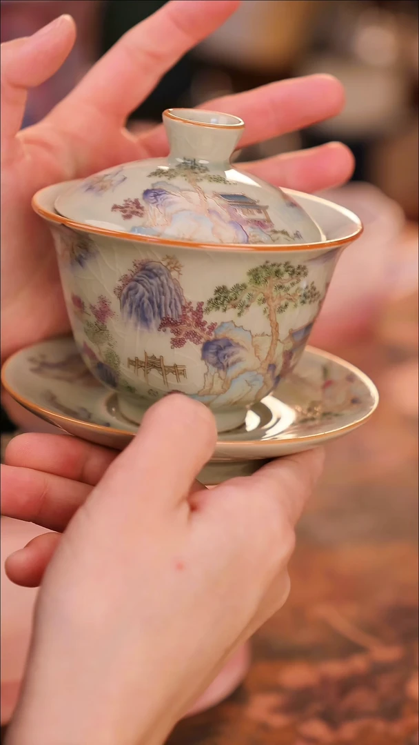 【闪购商品】陶瓷茶具（无礼盒无茶盘）@@A9442