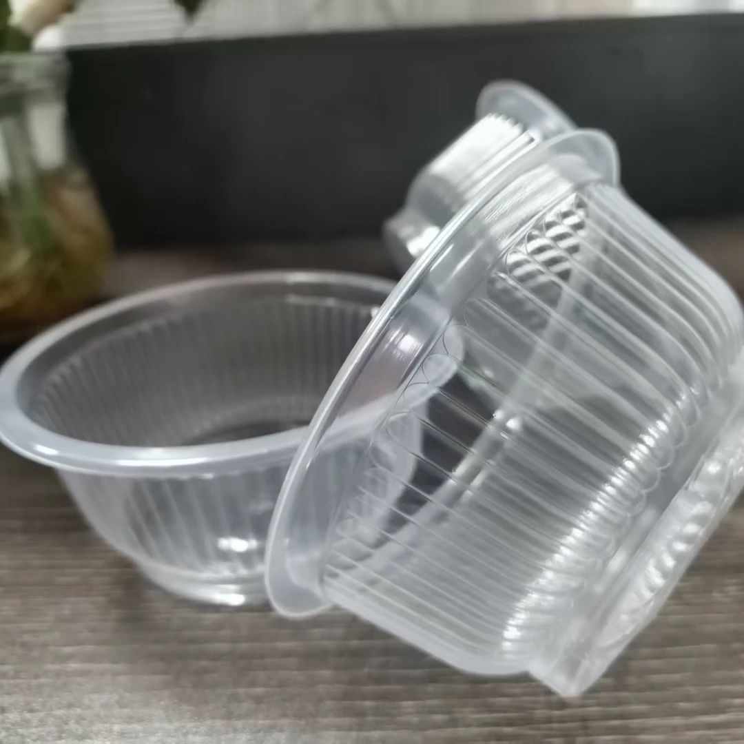 羽鑫一次性塑料透明餐碗野餐打包碗360ml塑料碗冰粉冷饮碗加厚