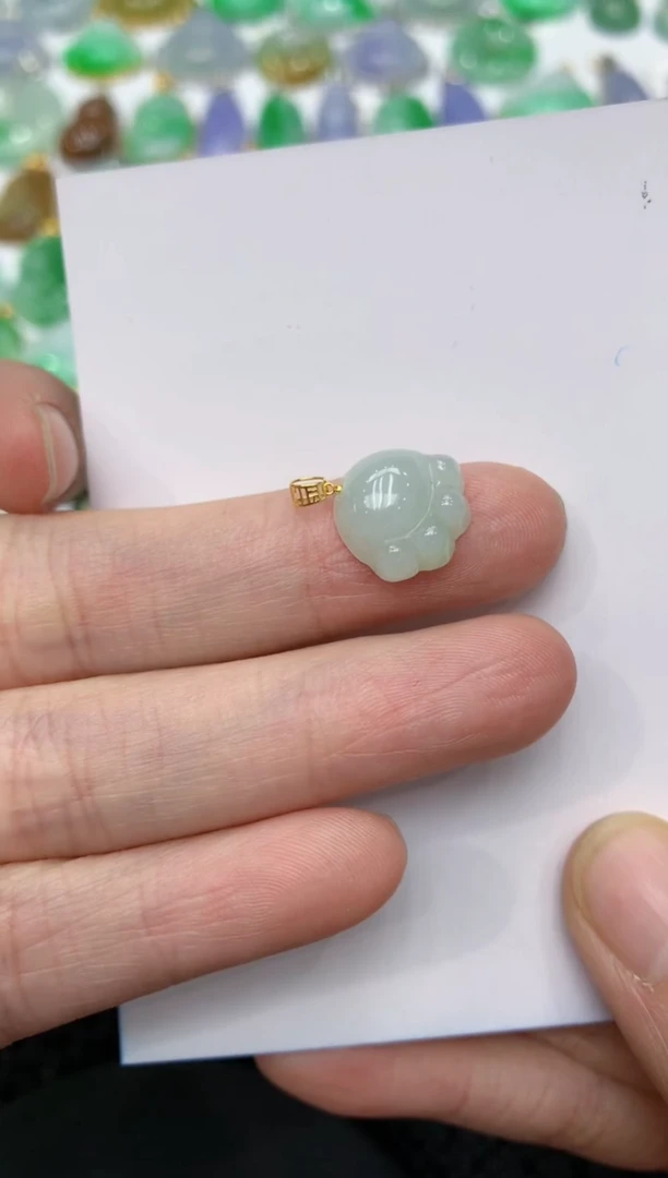 【闪购商品】翡翠颈饰18K金镶嵌11111111