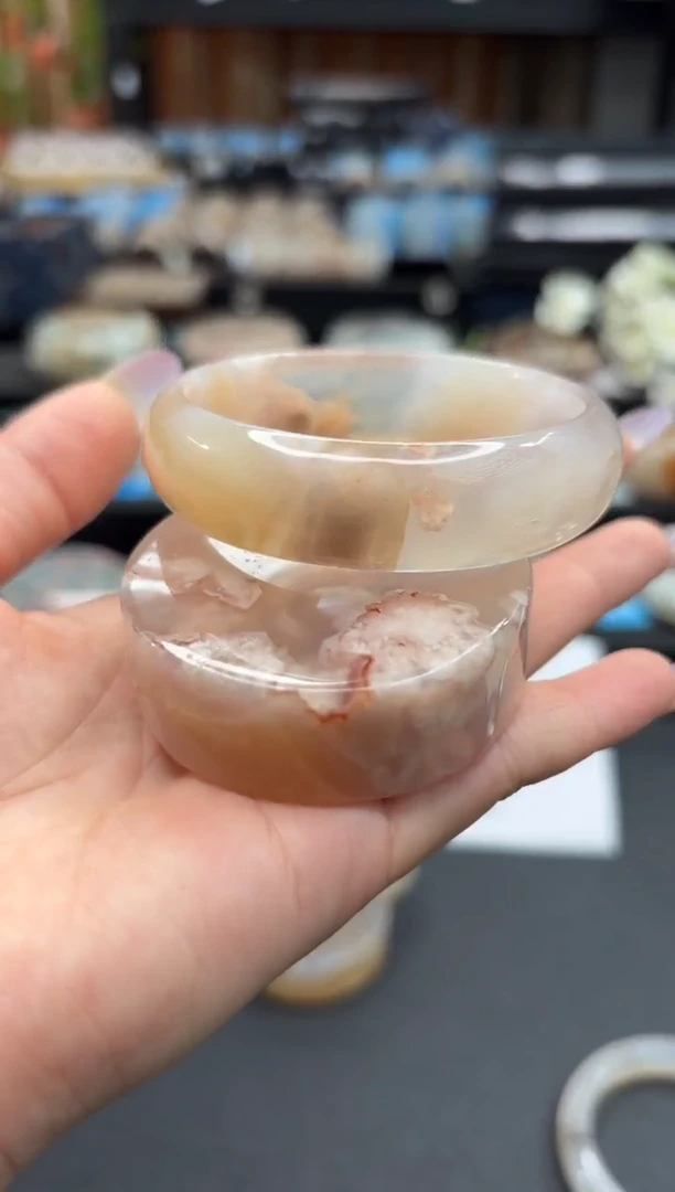 未镶嵌手镯石英质玉C509(55圈赠送镯心)