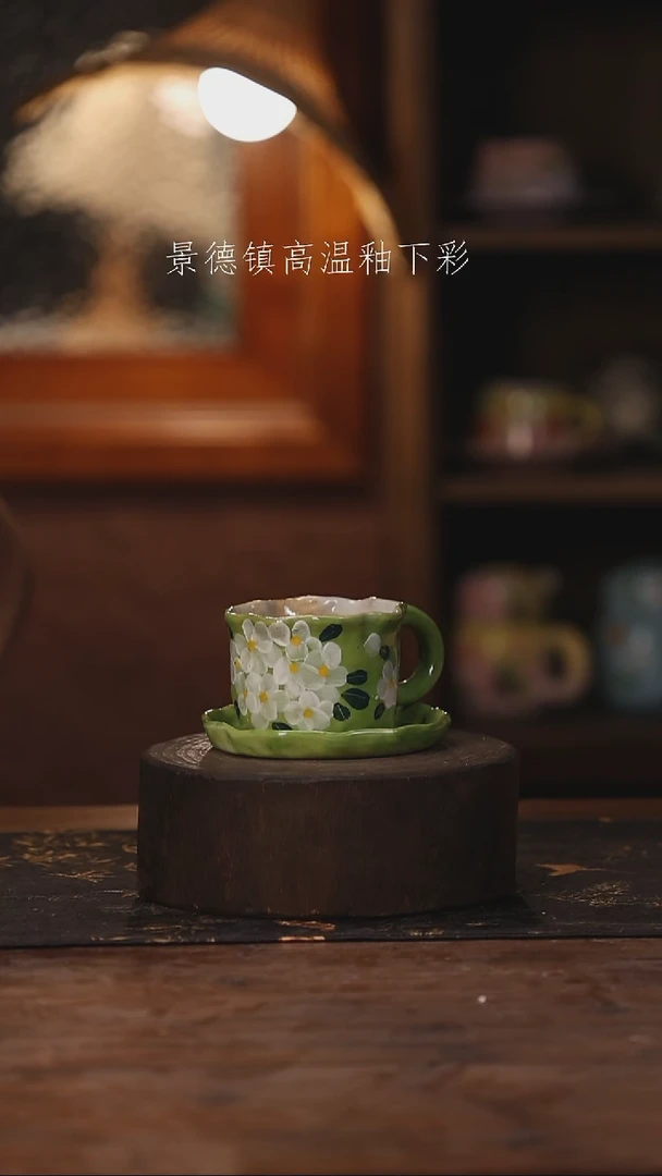 陶瓷景德镇高温釉下手绘陶瓷004