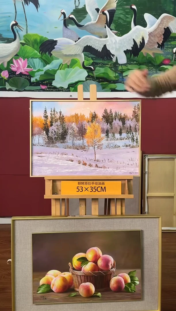 油画【28号】约53*35cm丨朝鲜原创纯手绘孤品油画丨顺丰包邮