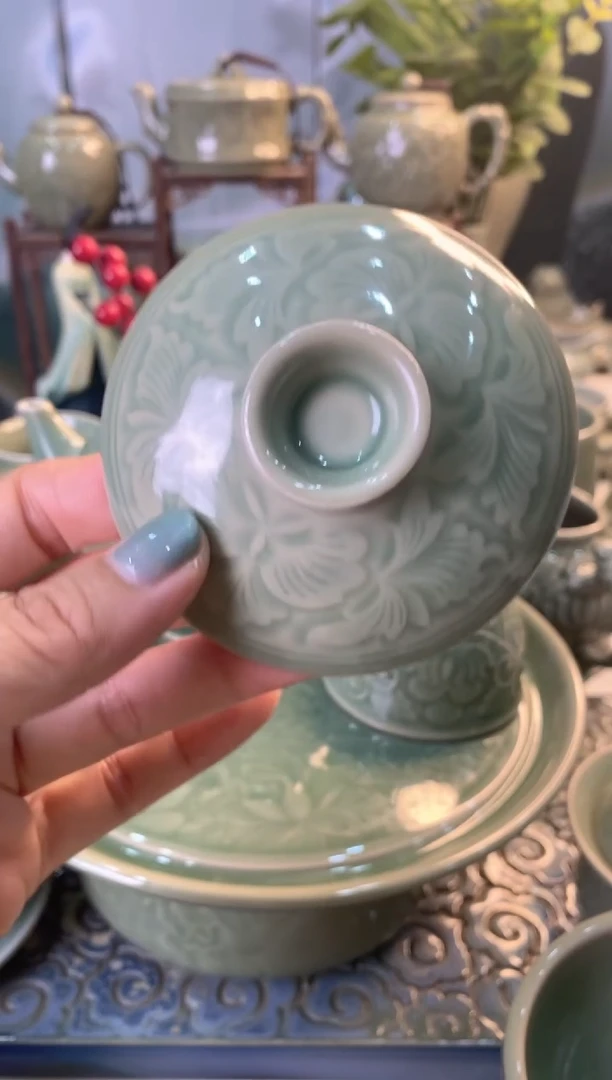 耀州窑瑕疵处理缩小盖碗【盖子】一个