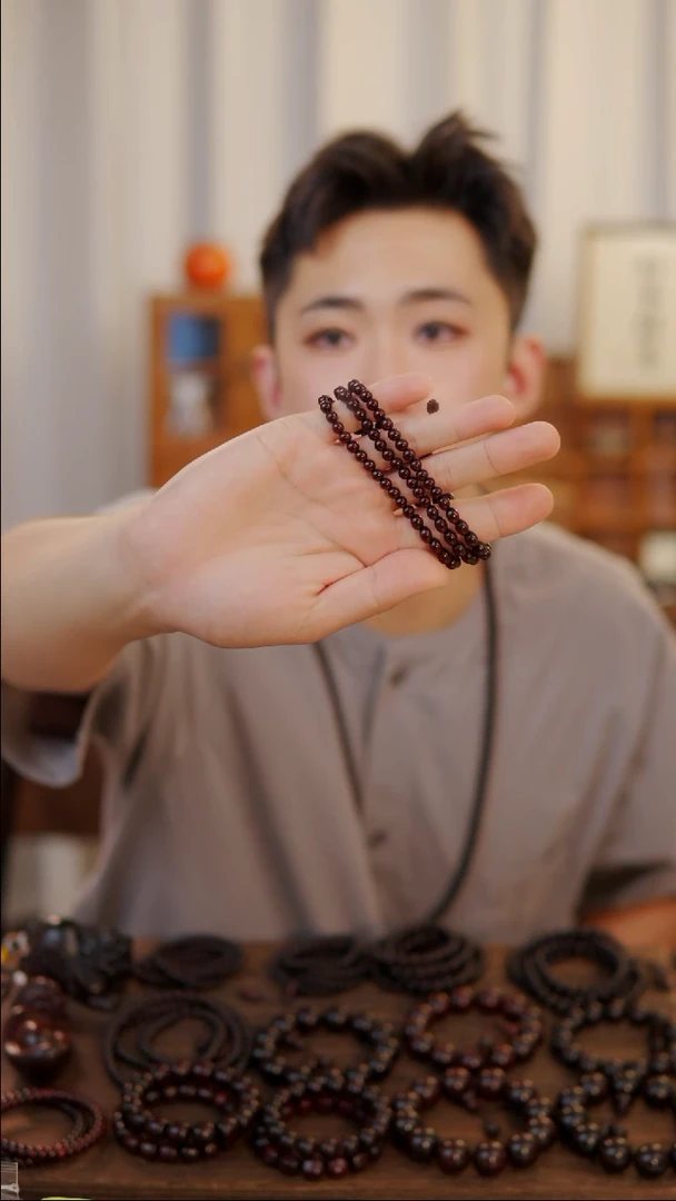 手串/手链小叶紫檀0.6+108颗金星