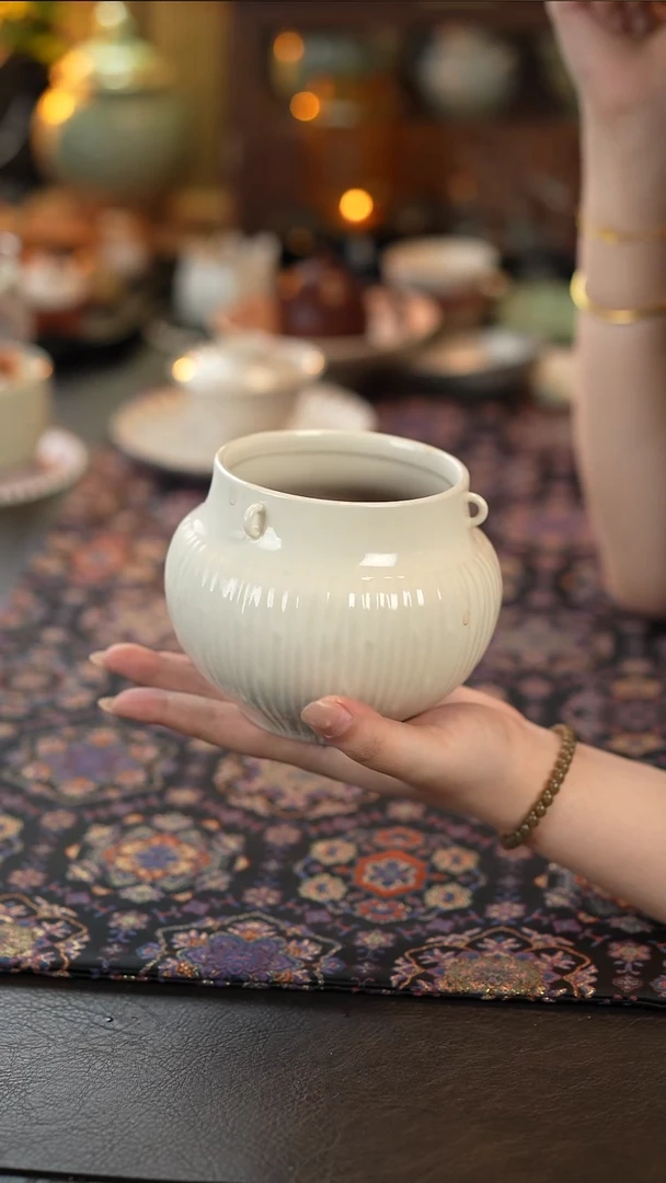 草木灰-条纹建水