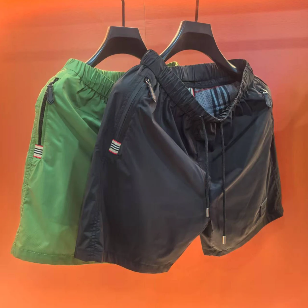 欧货高端潮牌短裤男士夏季新款轻奢时尚青年直筒休闲潮流五分裤子