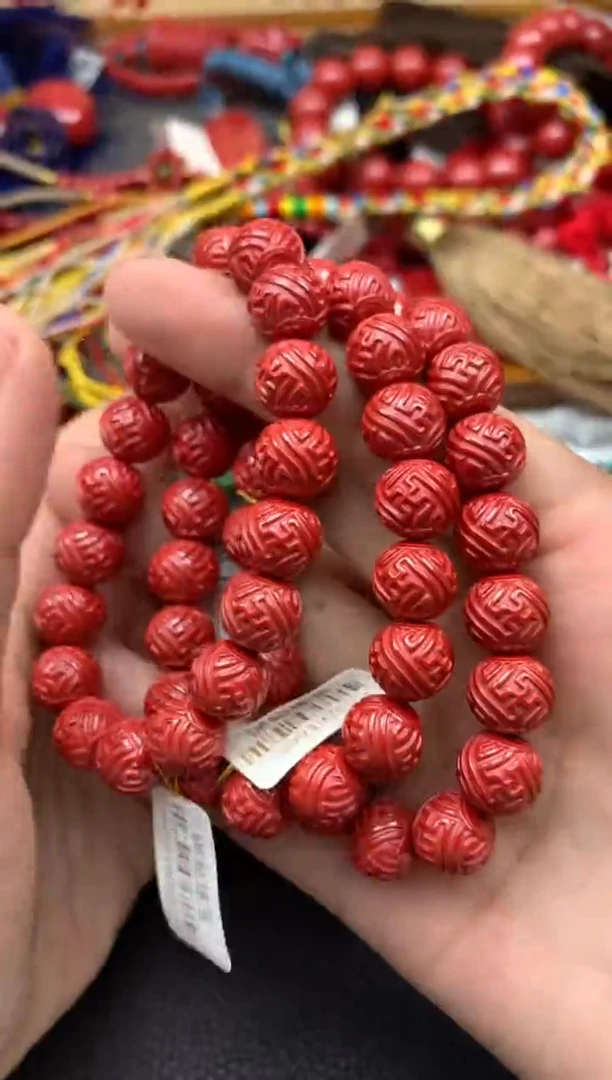 【闪购商品】南红玛瑙颈饰未镶嵌朱砂单条/////