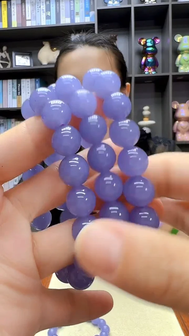 翡翠未镶嵌颈饰沉白diy劲饰12mm手链