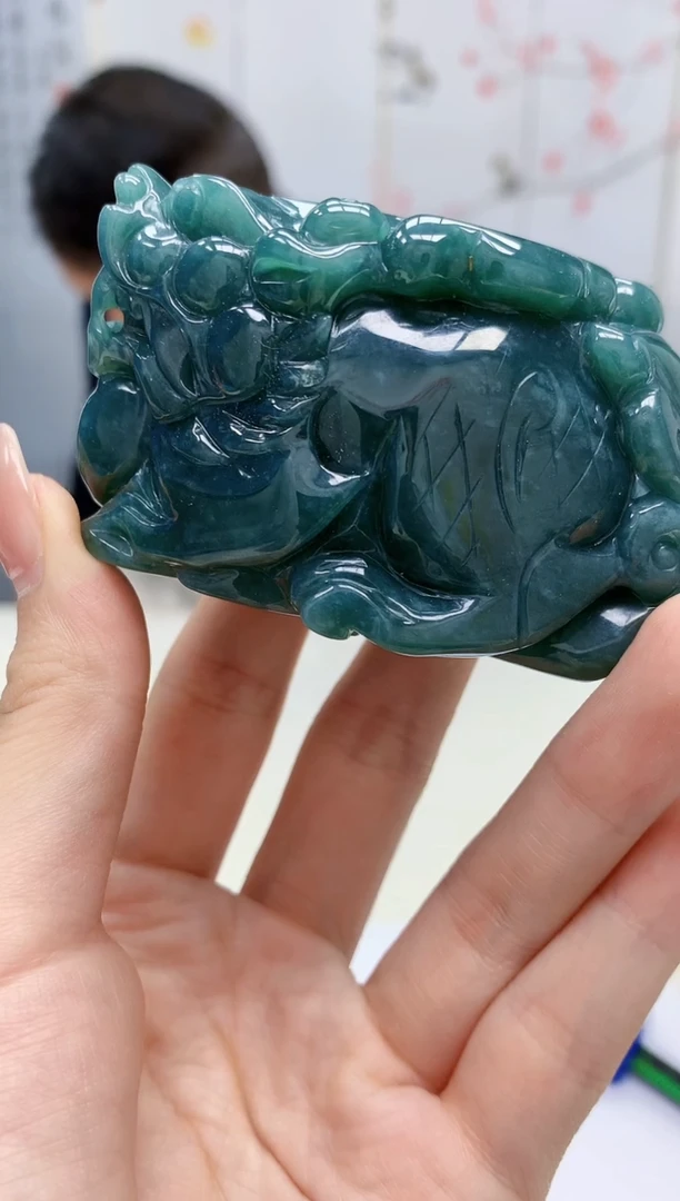 【闪购商品】定制翡翠未镶嵌4969jw-毛货貔貅76