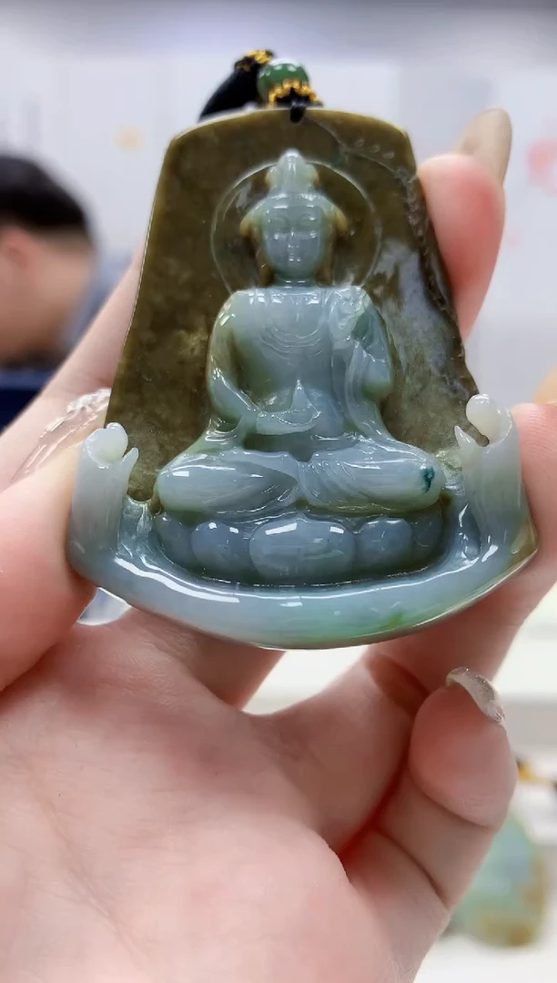 未镶嵌定制翡翠5060jw-毛货挂件22