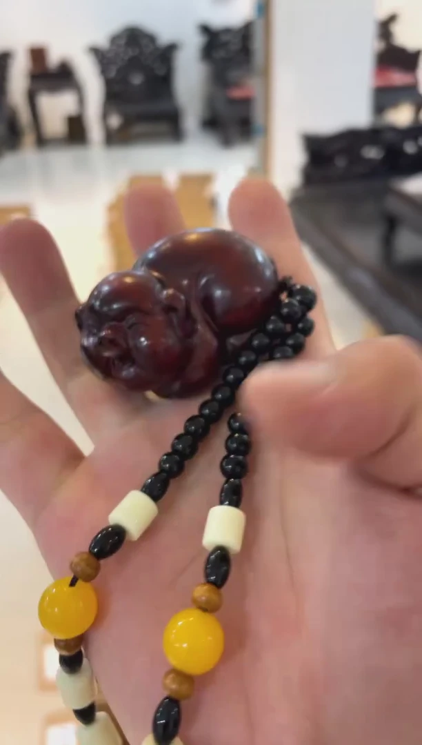 木紫檀下注把件啊啊