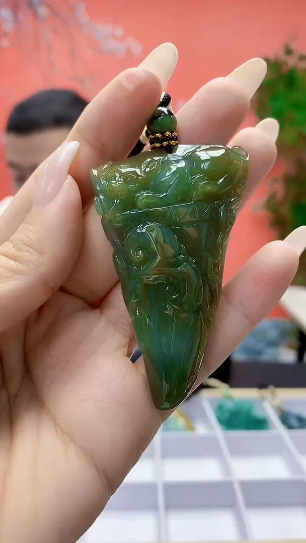 未镶嵌定制翡翠4898ty-毛货挂件31