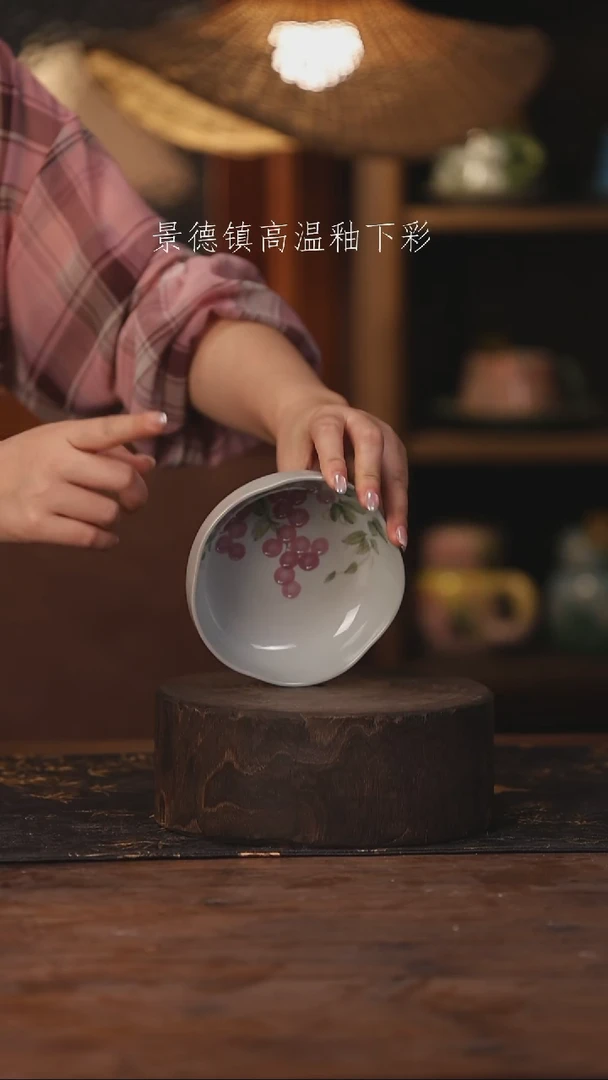 陶瓷景德镇高温釉下手绘陶瓷411