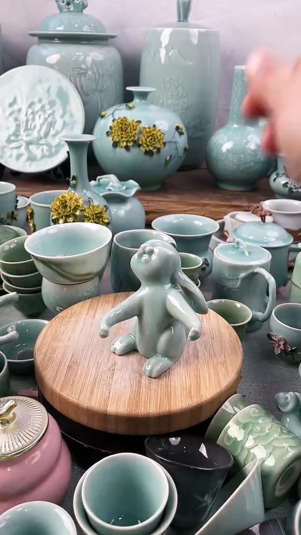 【闪购商品】特价 微瑕 慧仙青瓷