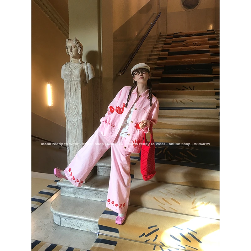 【Mona张绮贤】MONA 亚麻衬衫套装 O124C01064&O125K10024