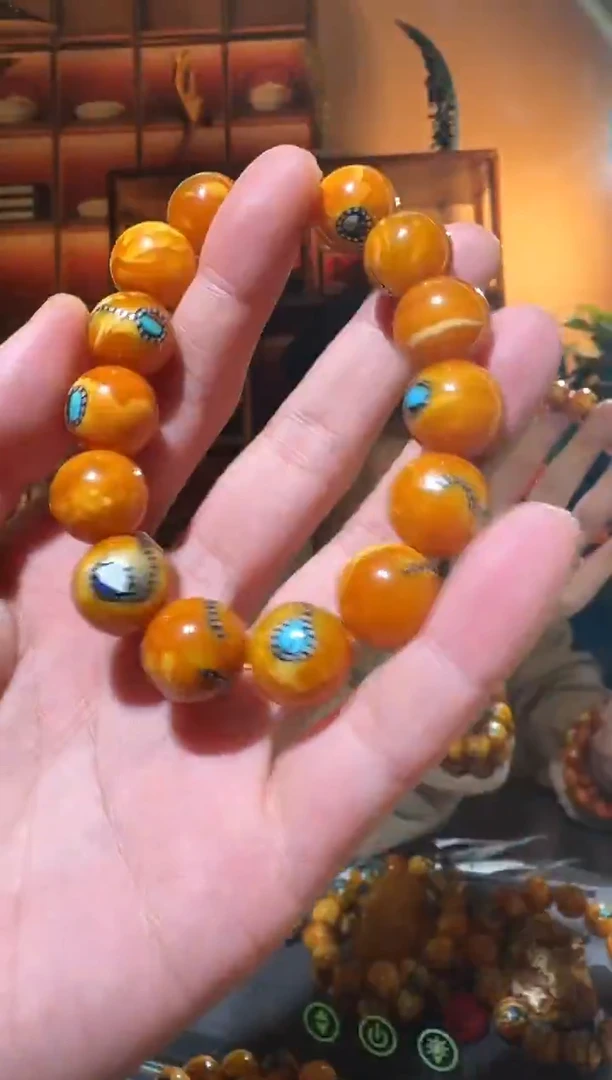 蜜蜡颈饰未镶嵌4121天然蜜蜡珠宝奇石