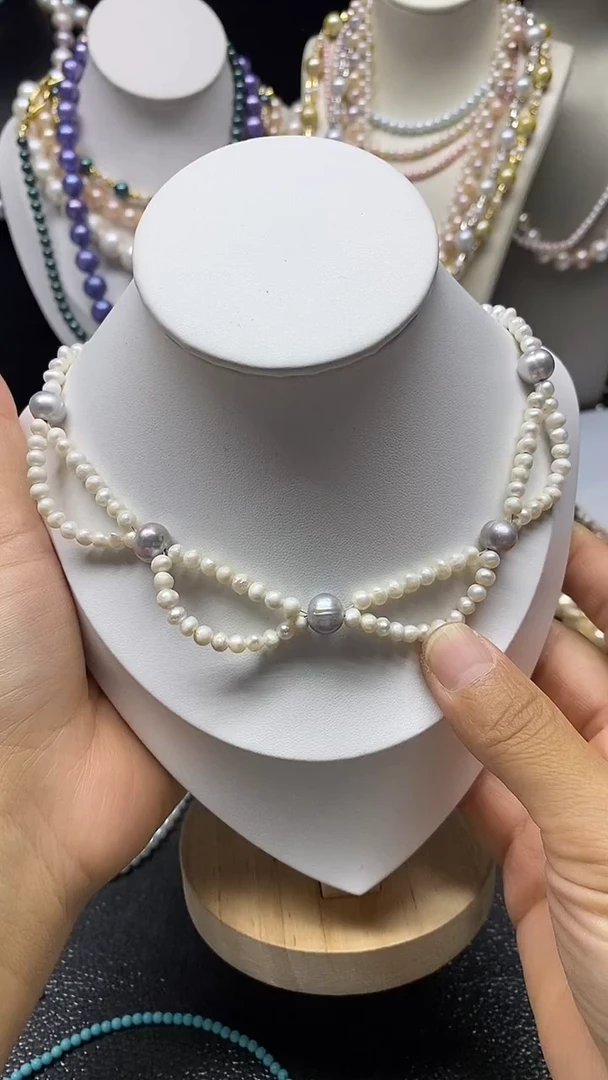 颈饰未镶嵌淡水珍珠多人