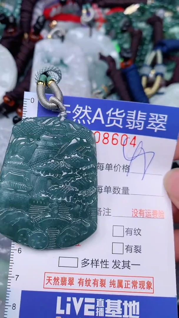 翡翠未镶嵌颈饰...0008604