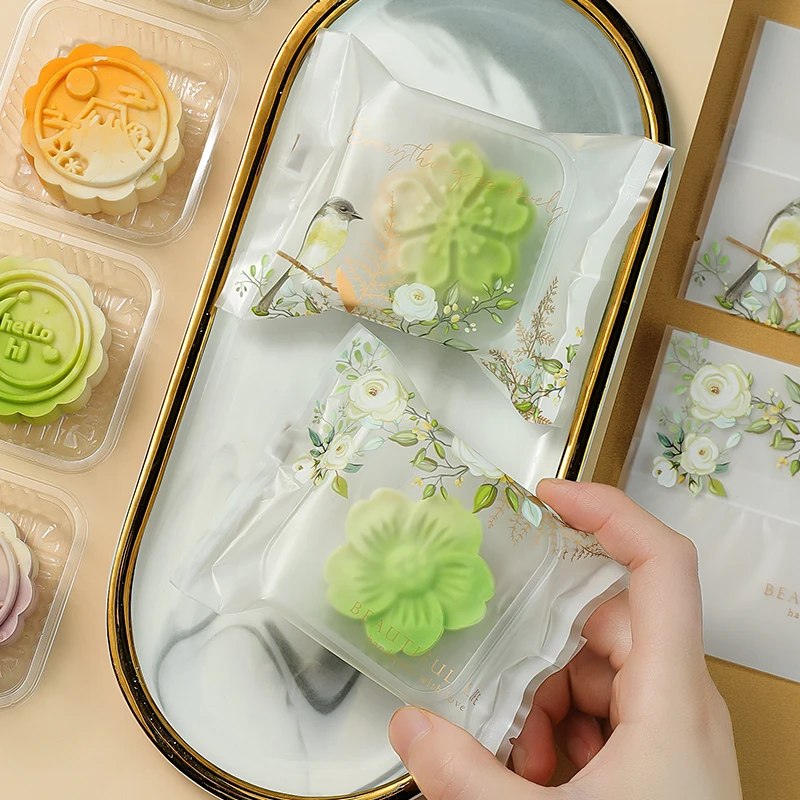 劣狐狐新款月饼包装袋50g80g100g一次性中秋创意手工月饼家用自制