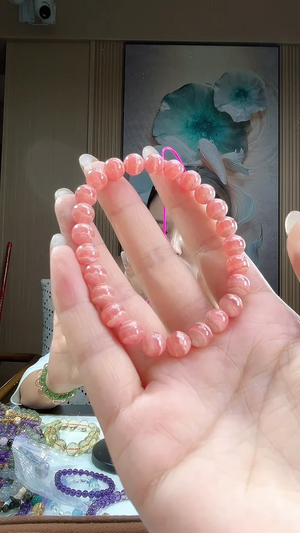 菱锰矿（红纹石）未镶嵌颈饰2026010201多样性发一