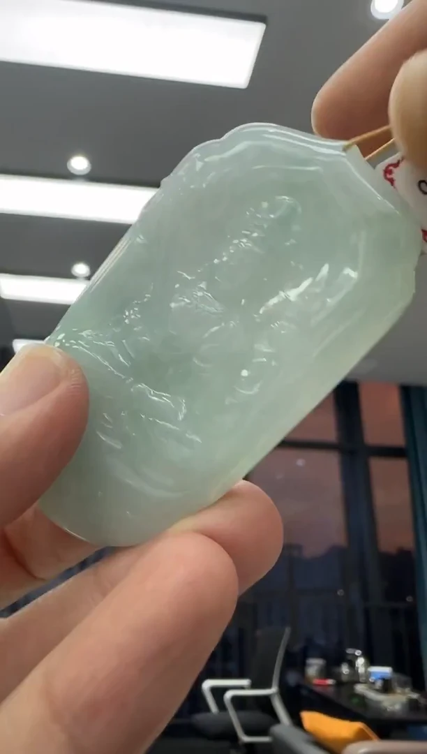 颈饰未镶嵌翡翠天然翡翠A货孤品一件