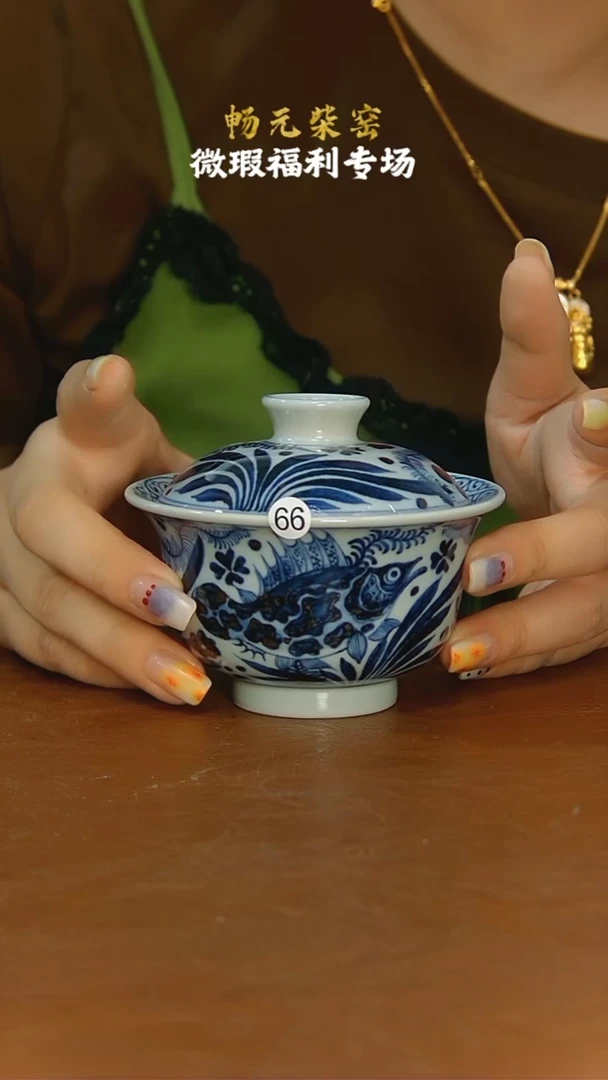 微瑕柴窑手工茶具-66