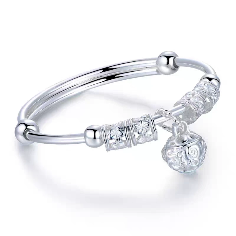 YZ008 古法铃铛手镯 银色精品手镯 无礼盒