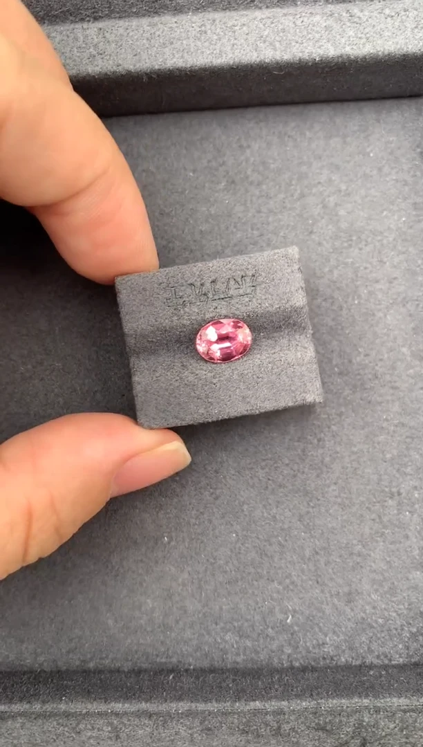 未镶嵌珠宝半成品碧玺1.5ct粉碧玺  定制  GH