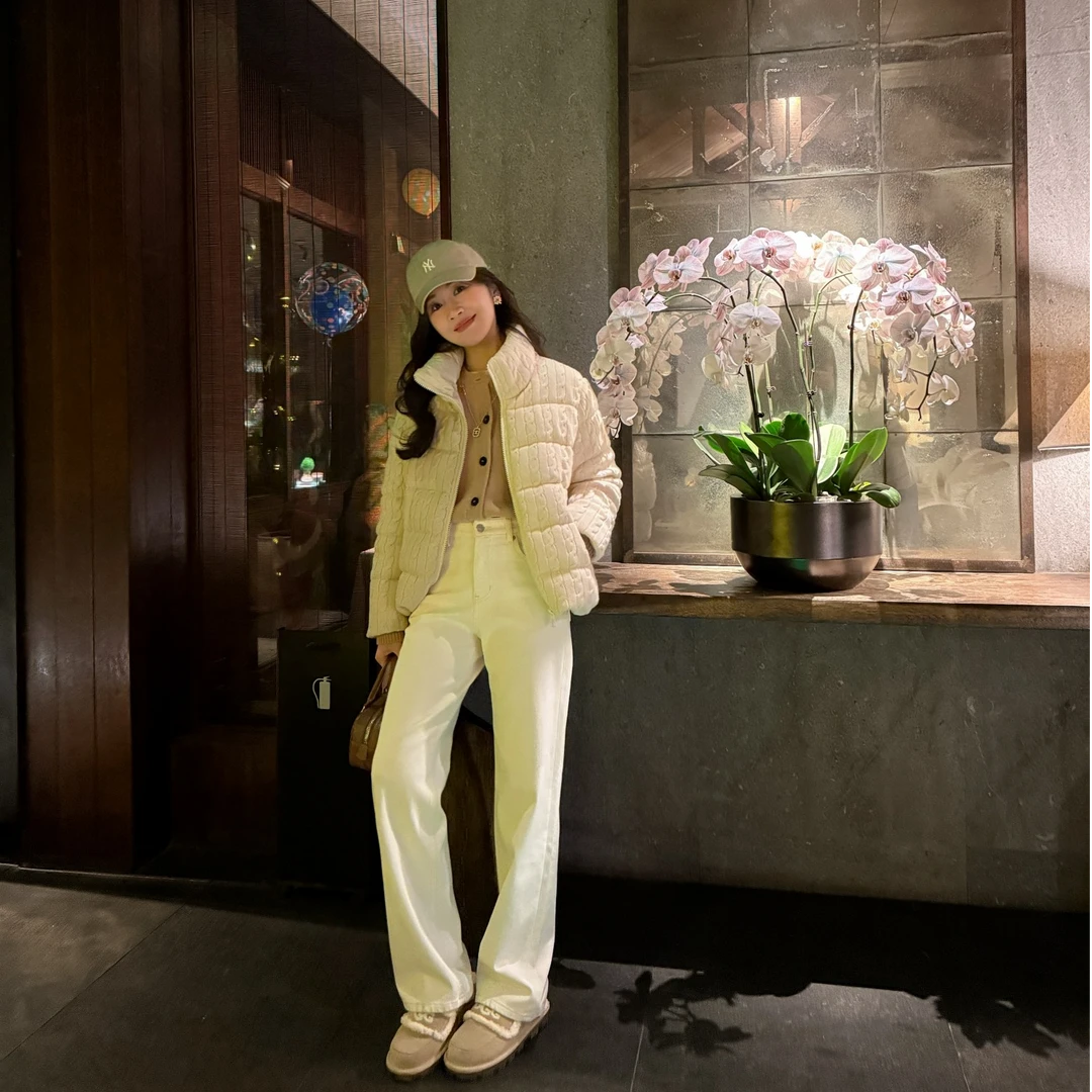 syna绵羊毛立体绞花重工外套-