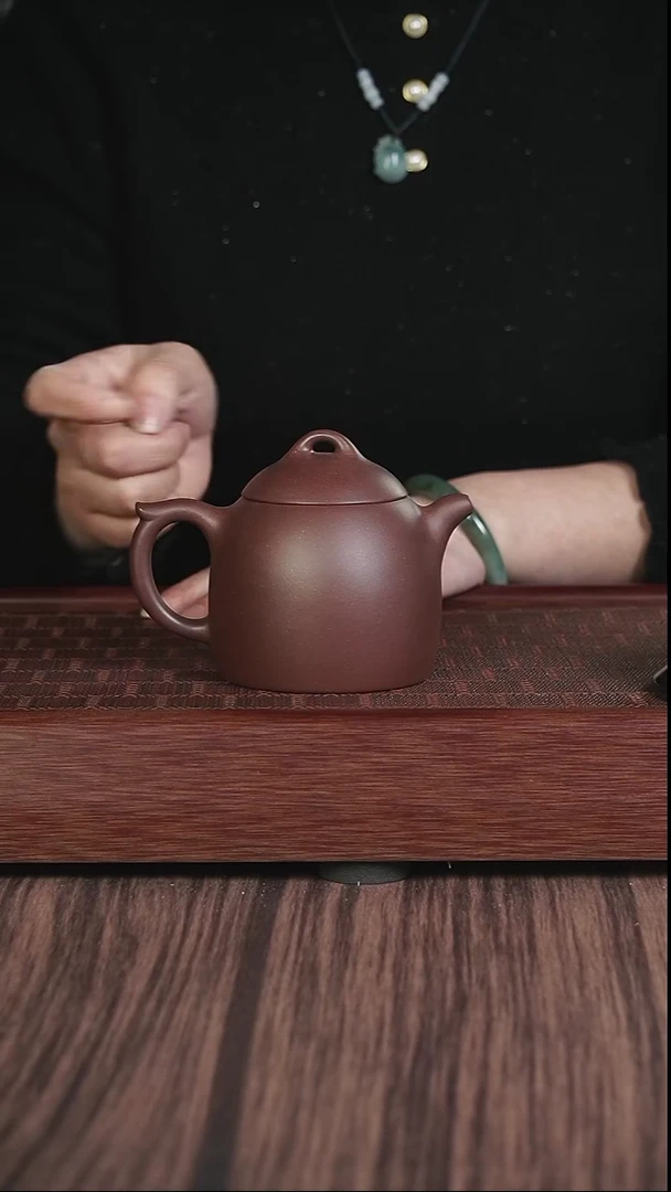 【闪购商品】紫砂茶壶lxr  紫泥 秦权