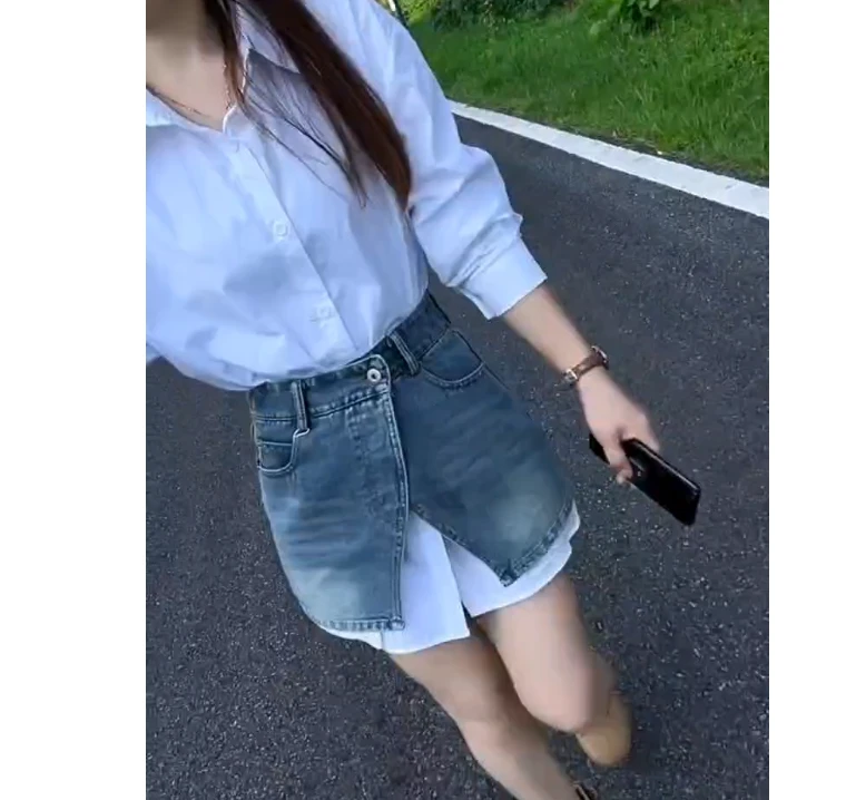 28S050440休闲洋气百搭减龄优雅设计感衫新款舒衫适女士宽松个