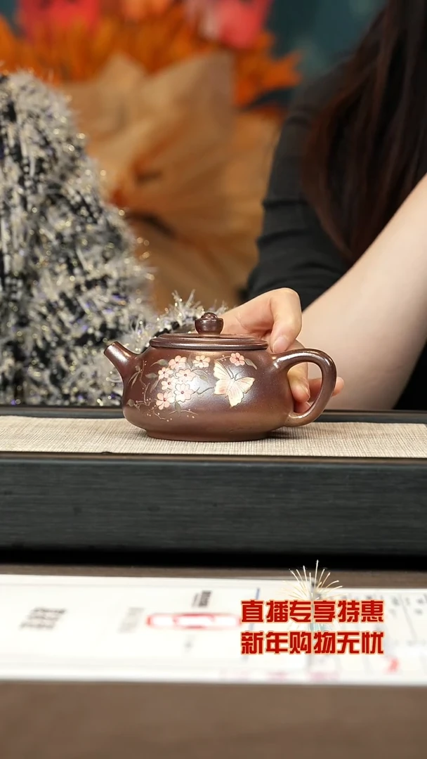 【闪购商品】紫砂茶壶【P069】石瓢220c