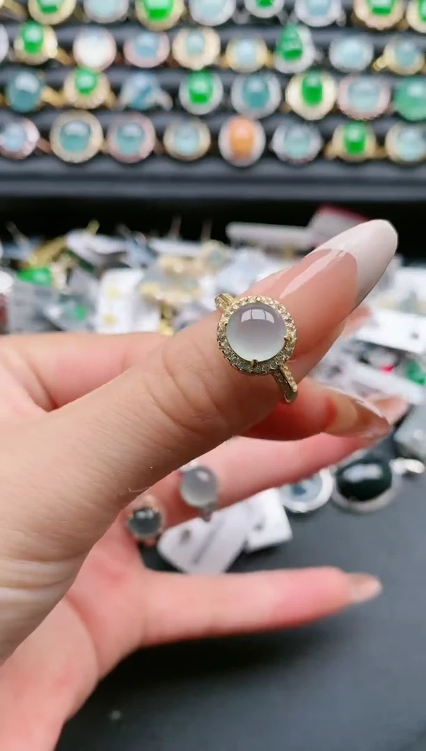 【闪购商品】翡翠戒指银S925镶嵌1111111