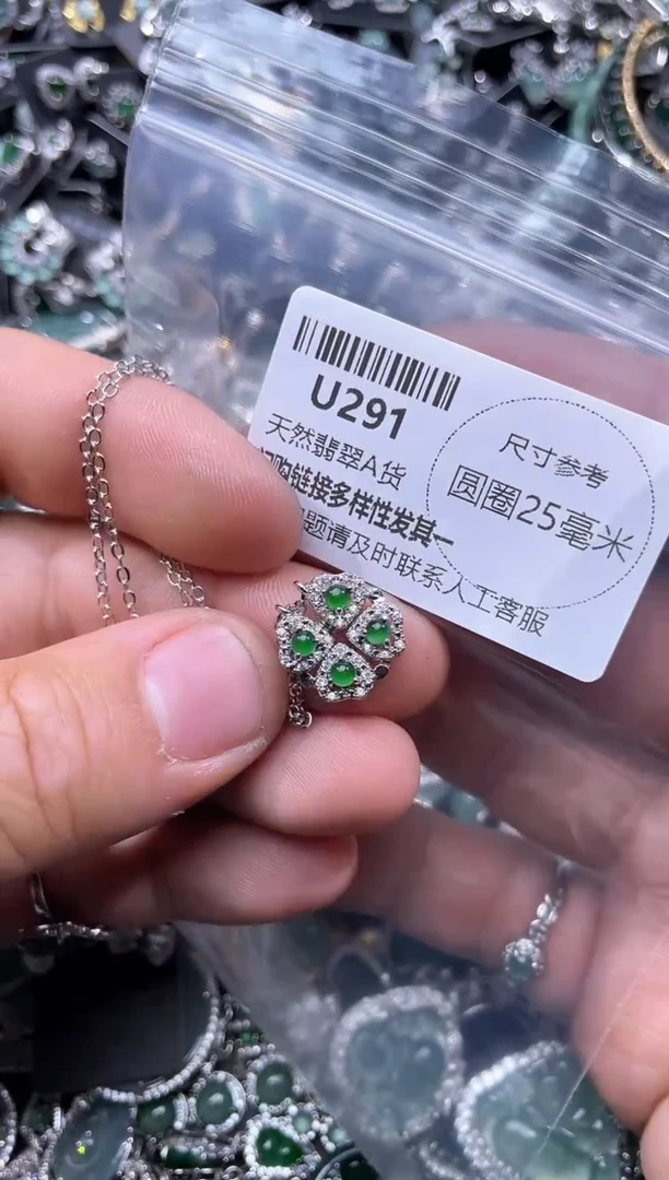 【闪购商品】翡翠颈饰未镶嵌U291项链