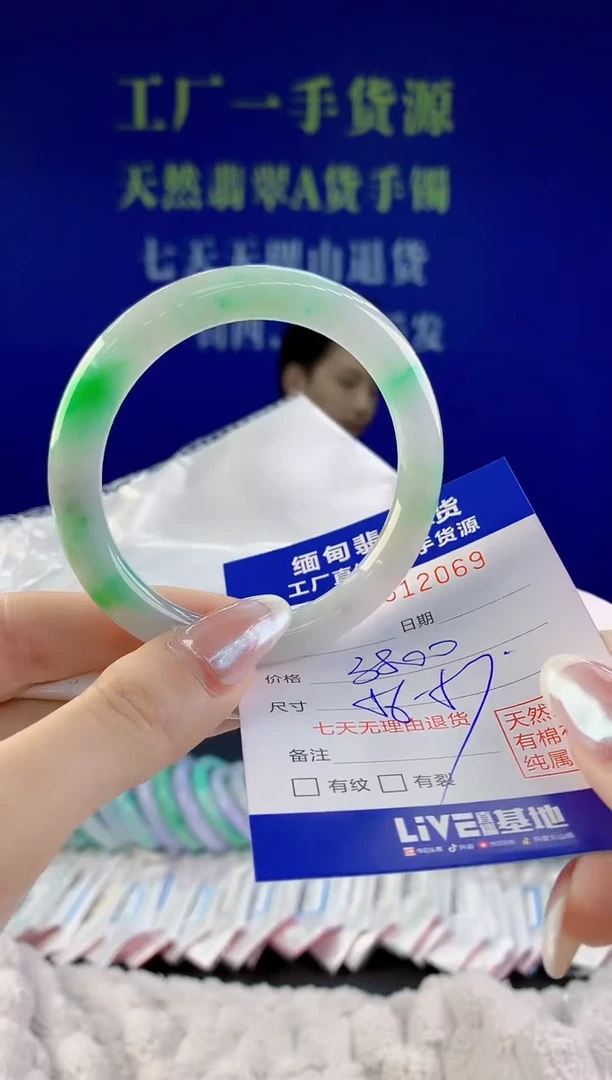 【闪购商品】翡翠手镯未镶嵌69天然A货翡翠