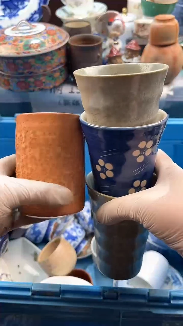 瓷片英歌瓷器满19.9包邮