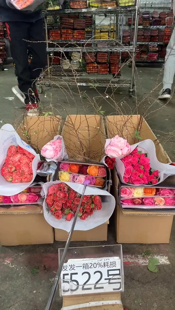 522号♥中通不指定随机颜色含20%耗损发一箱鲜花