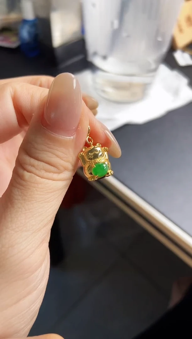 颈饰银S925镶嵌翡翠12
