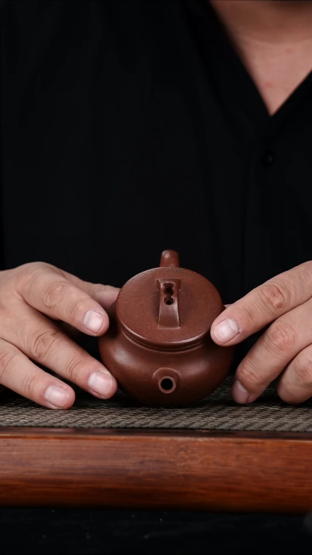 茶壶紫砂原矿紫泥小古瓦170cc