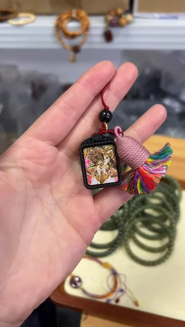 【闪购商品】檀香木吊坠檀香木扎基拉姆流苏挂件[0198]